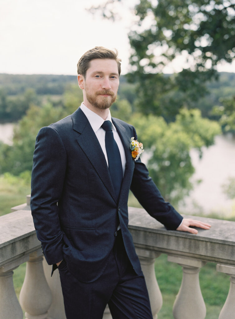 Groom portrait Estate at River Run