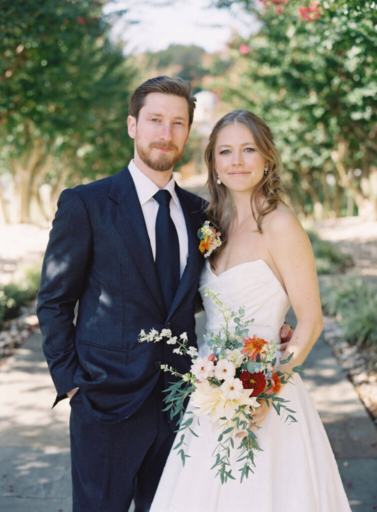 bride and groom Portraits Estate at River Run