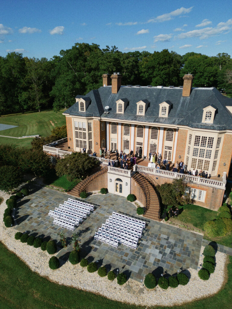 Ceremony setup Estate at River Run