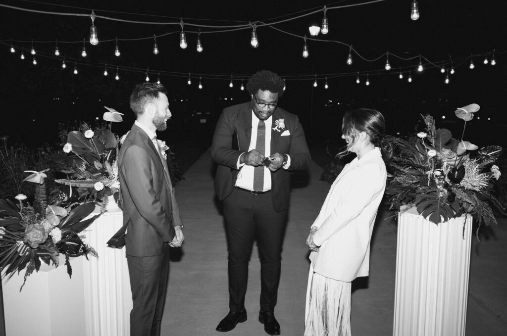 Wedding Ceremony at Blue Atlas outdoors