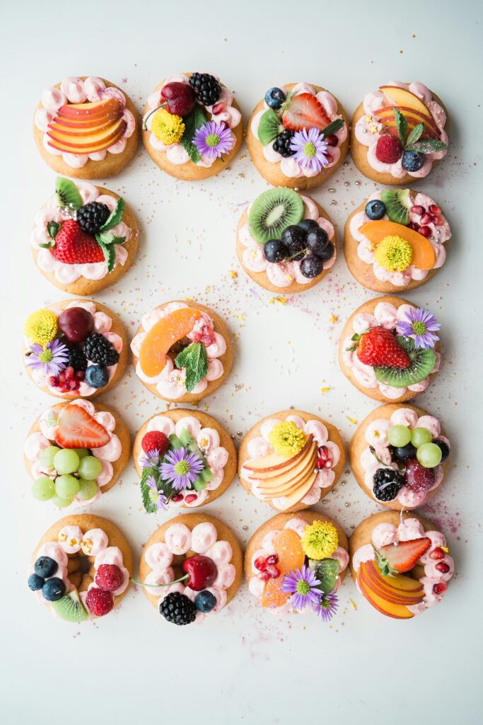 Mini fruit pastries