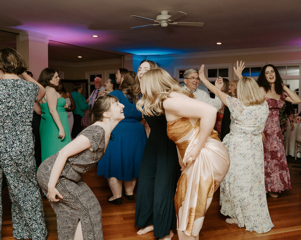 Indoor wedding reception