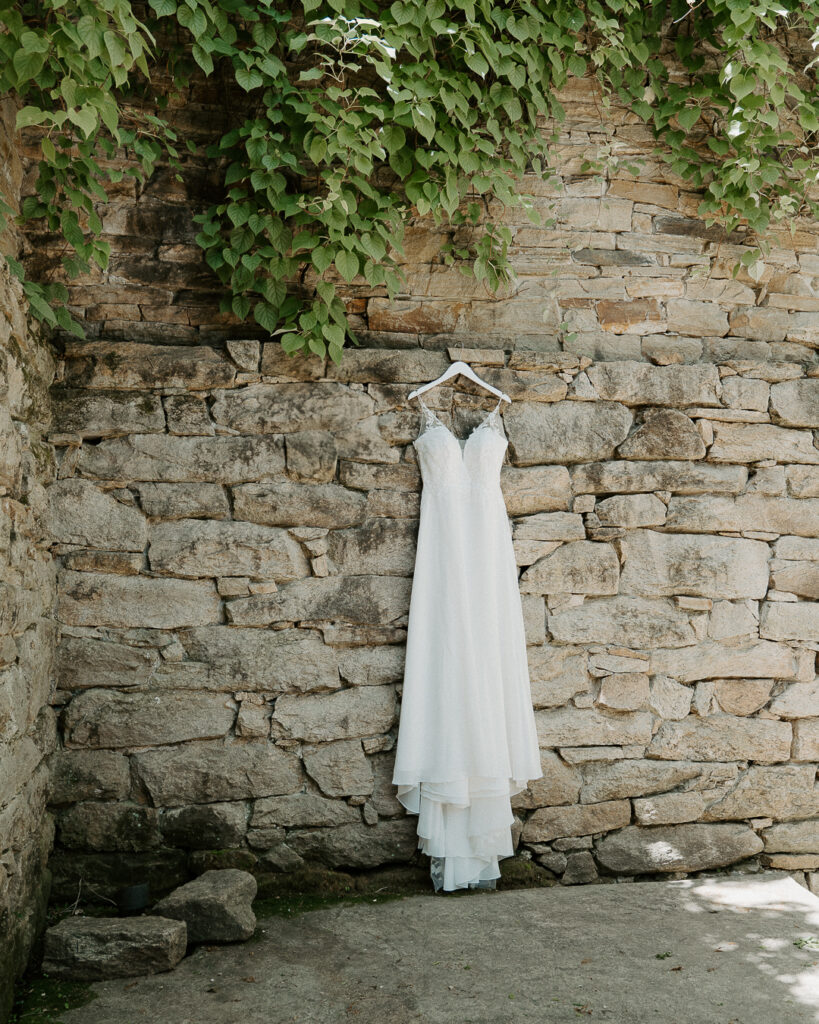 Hanging gown portrait