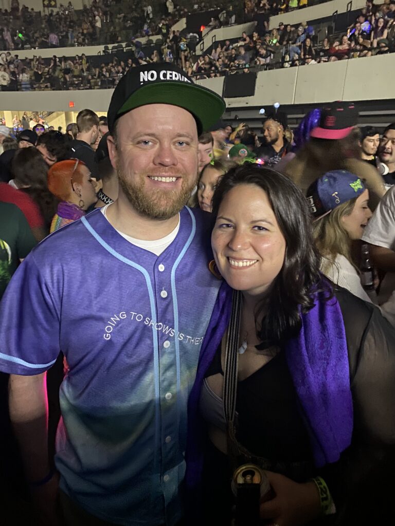 Couple at concert