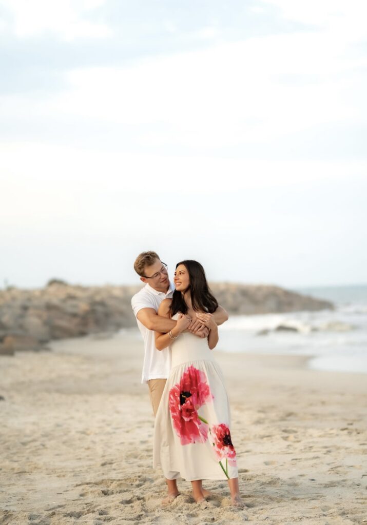 Engagement session at beach