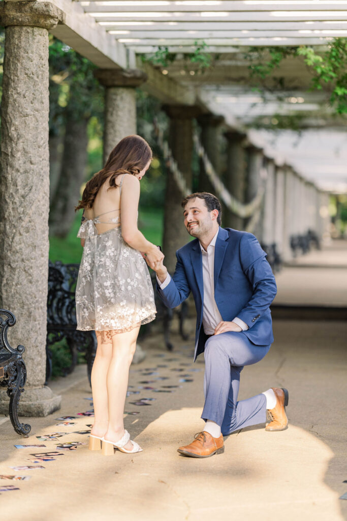 Man proposing to bride