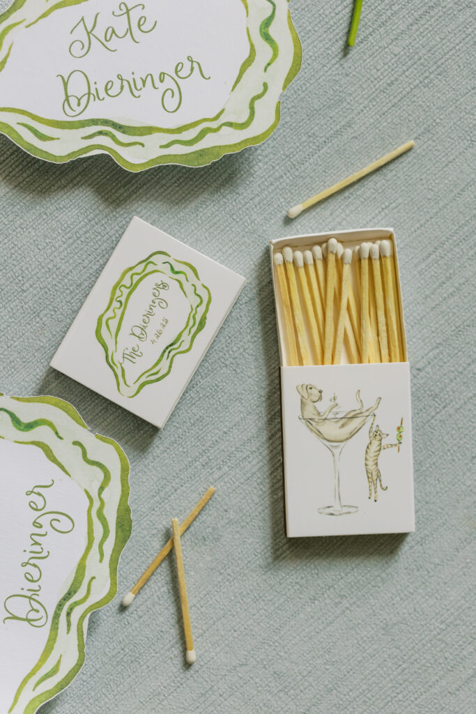 Custom wedding matches