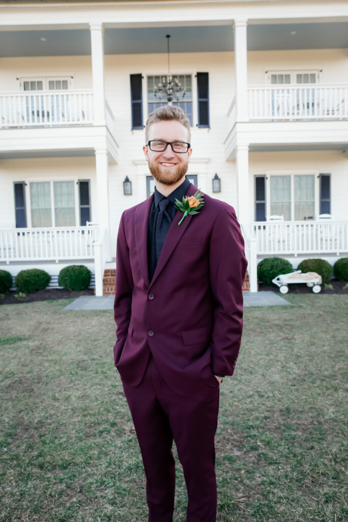 Groom solo portrait