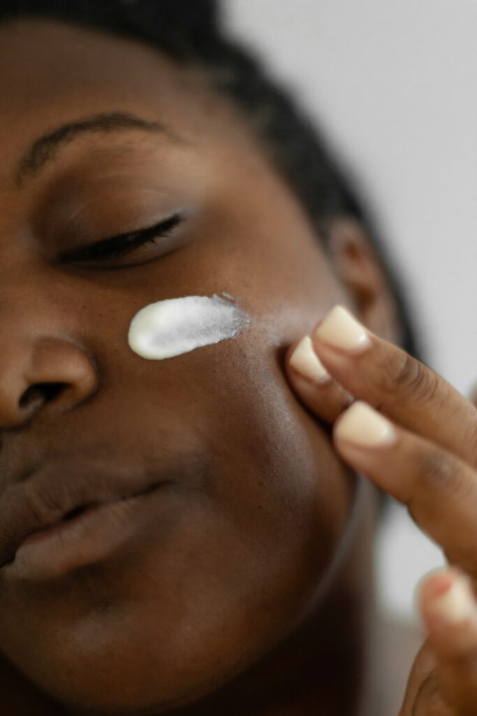 Girl doing spa treatment