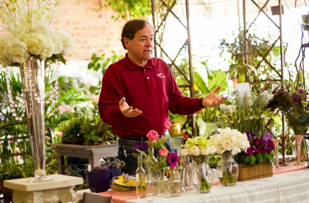 Steve Papoulakos with Vogue Flowers