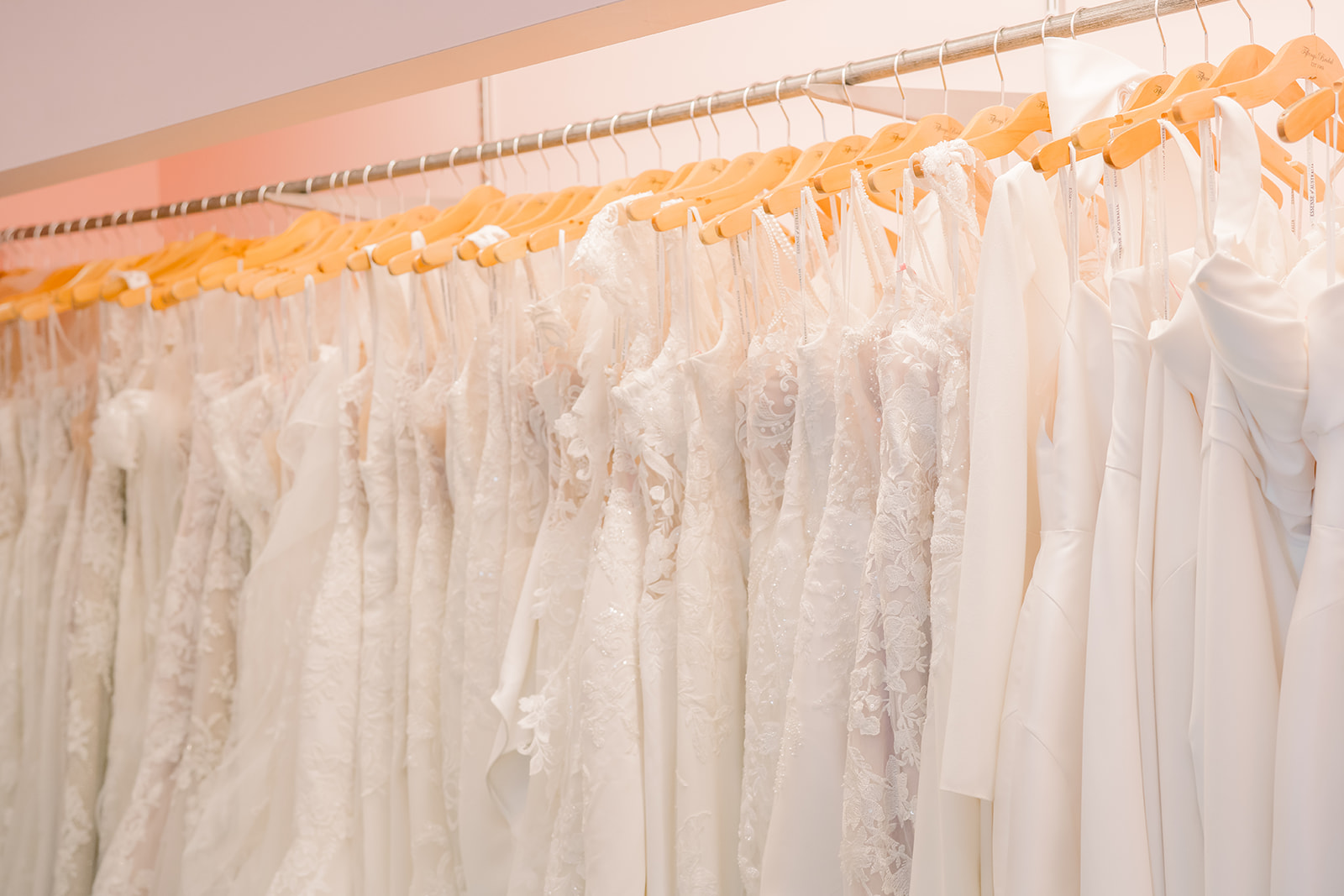 Wedding dress rack