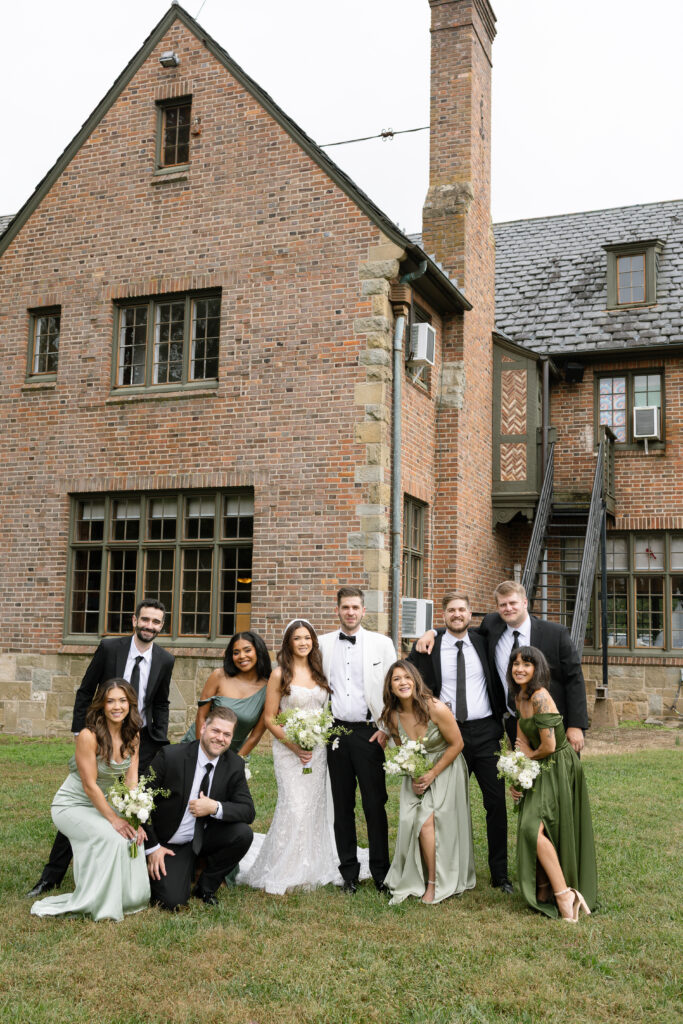 Wedding party photo