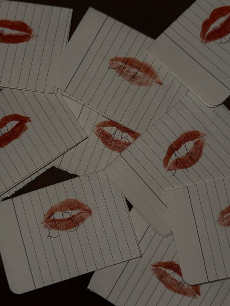 Kiss on cards