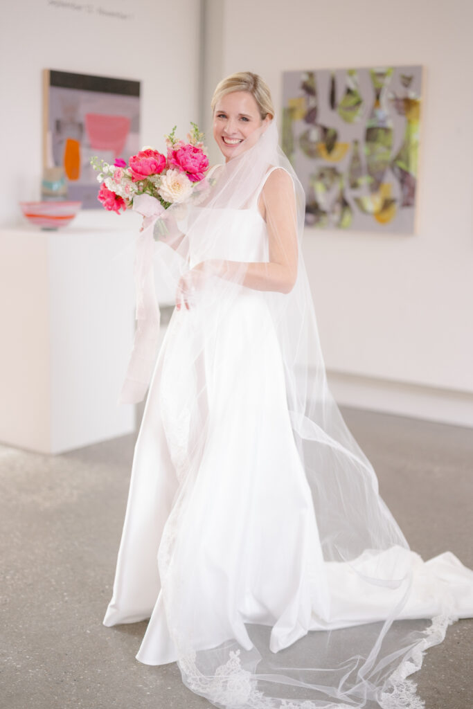 Bride in gallery