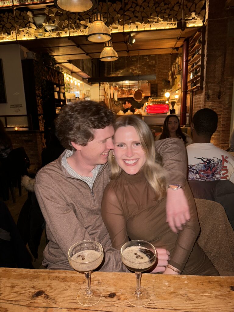 Couple at a restaraunt
