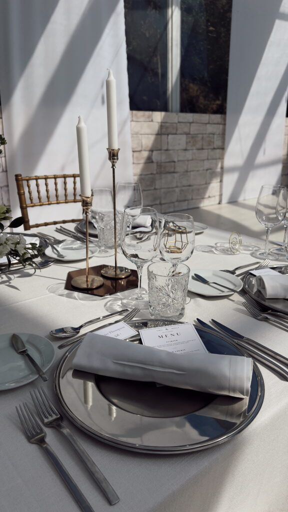 Wedding tablescape